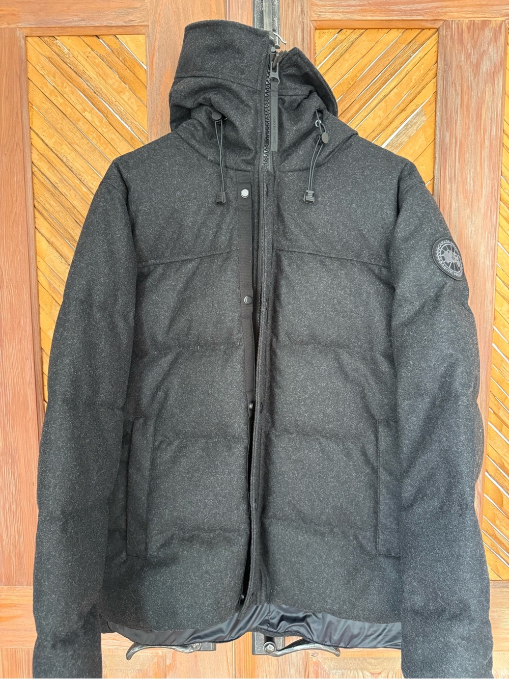 Men's Canada Goose Black Hooded Puffer Coat - Insulated Winter Jacket
